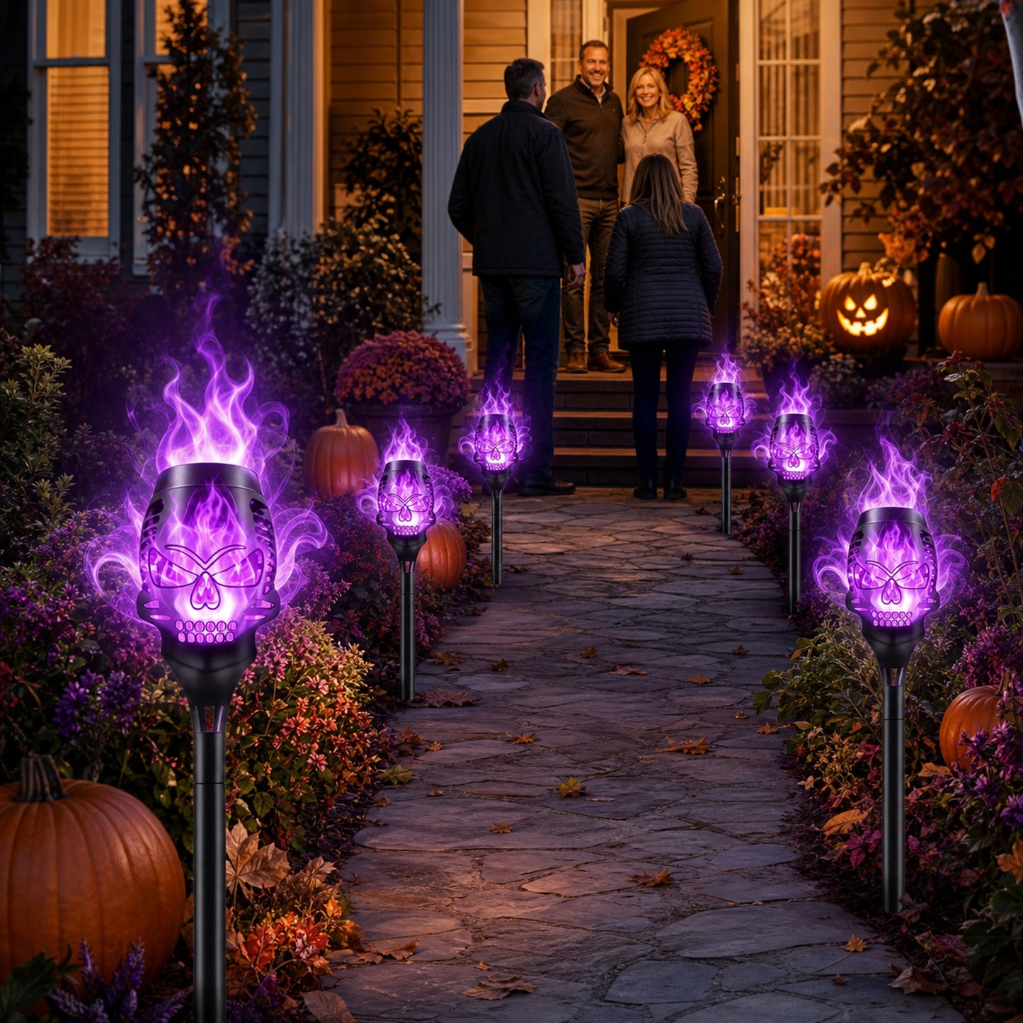 🔥Halloween Solar Skull Flame Lights💀