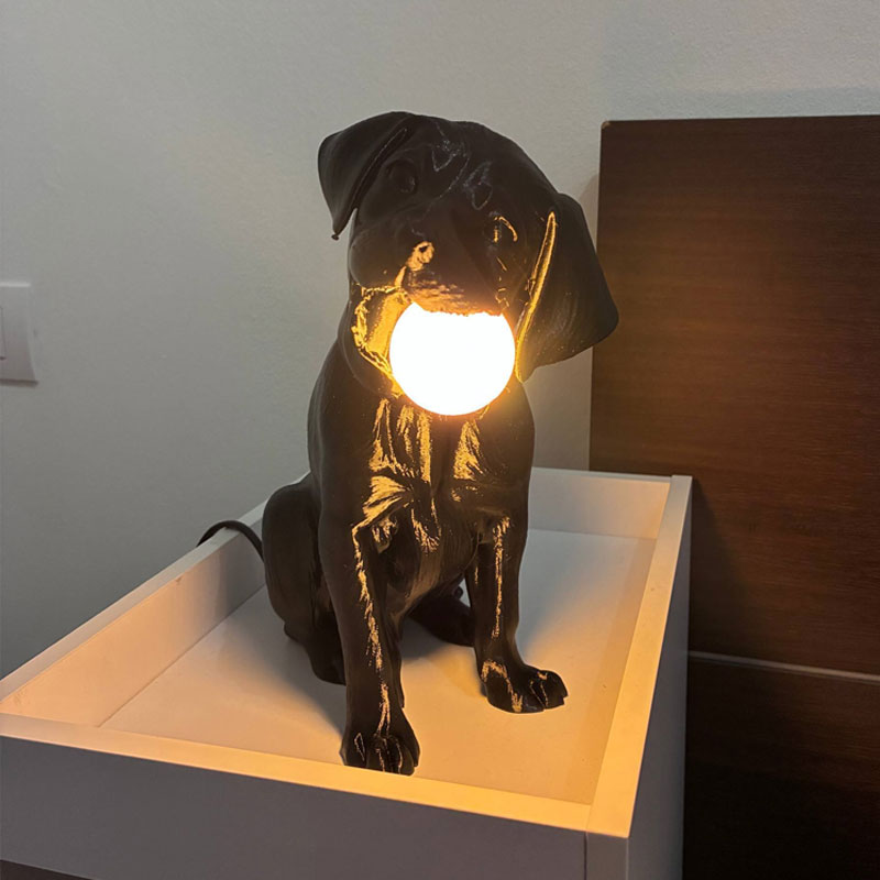 Labrador Puppy Ball Lamp
