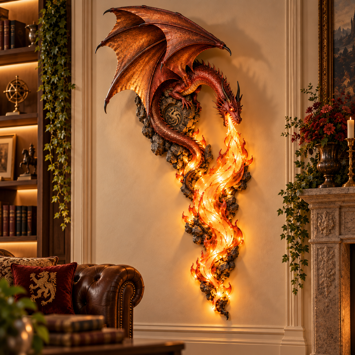 🔥 Last Day 49% OFF - 🐉 Dragonfire Guardian™ Wall Sconce – A Legendary Flame Awakens On Your Wall