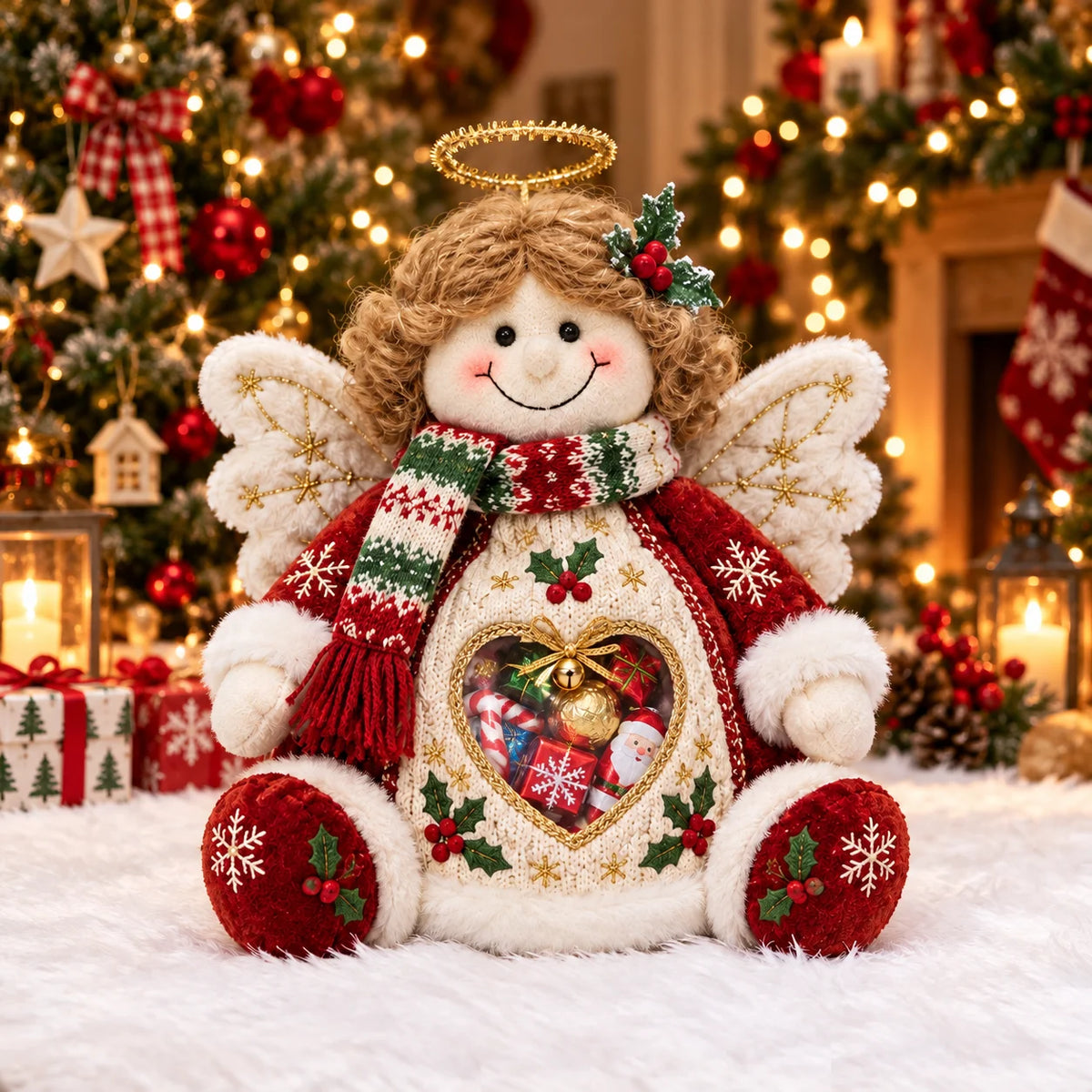 💯🎅 Refillable Christmas Figurine Treat Holder