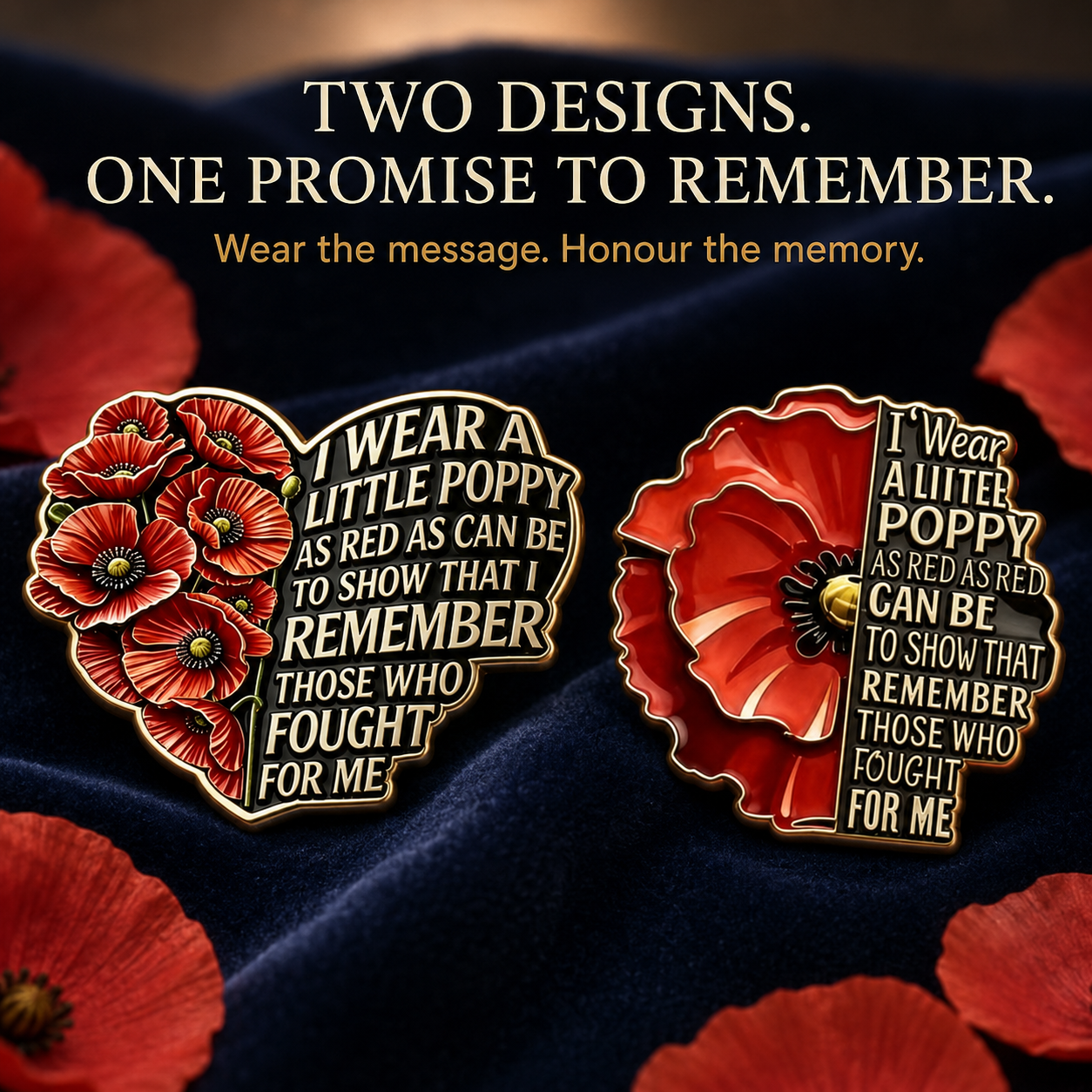 1945-2026 “Never Forgotten” Classic Poppy Crest — 81th Limited Edition