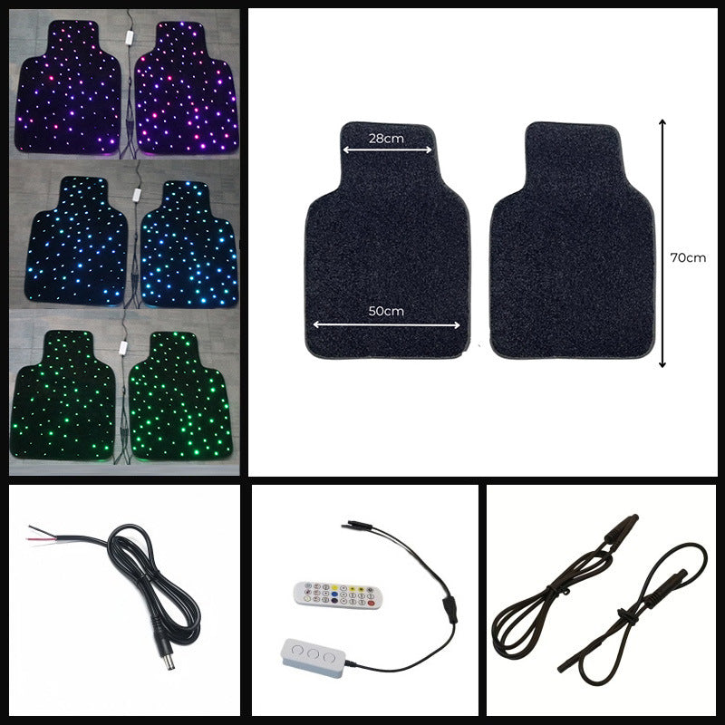 Luxury LED Light 3D Ambient Lighting Car Floor Mat