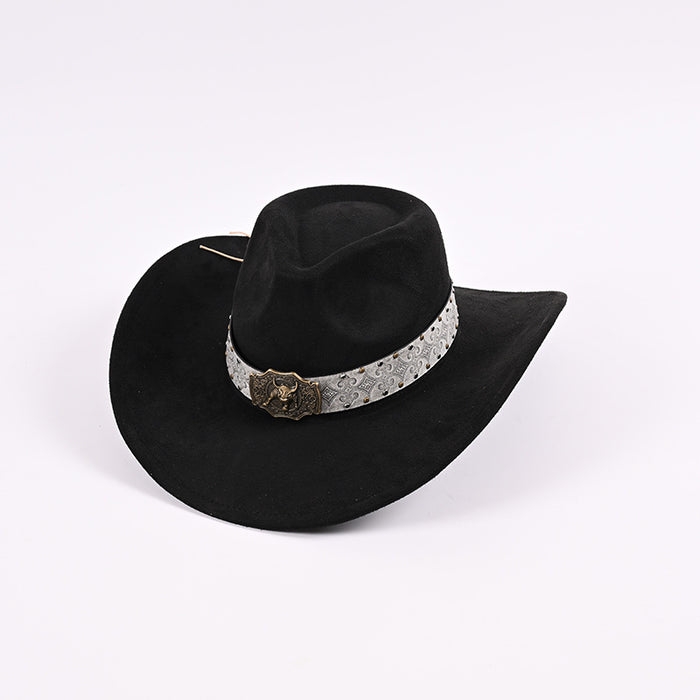 Silver Longhorn cowboy hat style