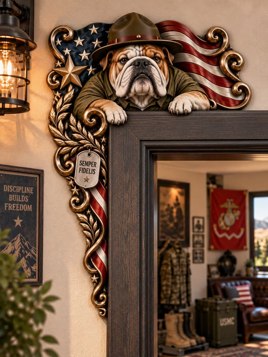 Veteran Themed Door Frame Corner Decor