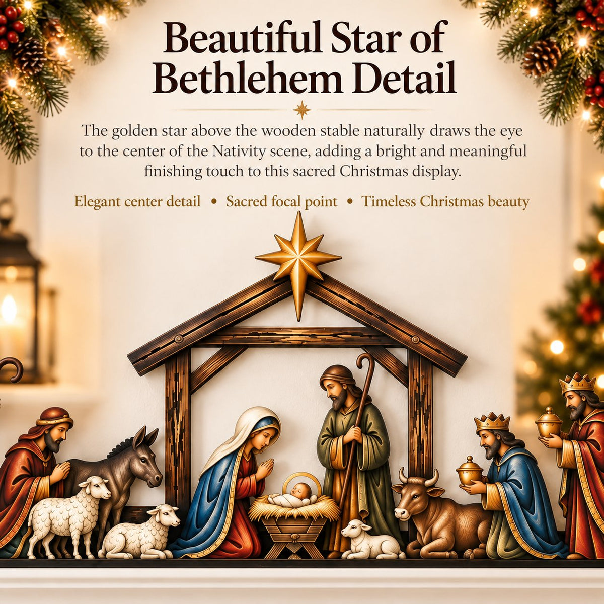 ✝ Nativity Scene Door Topper | Bring The Story Of Christmas Home✨