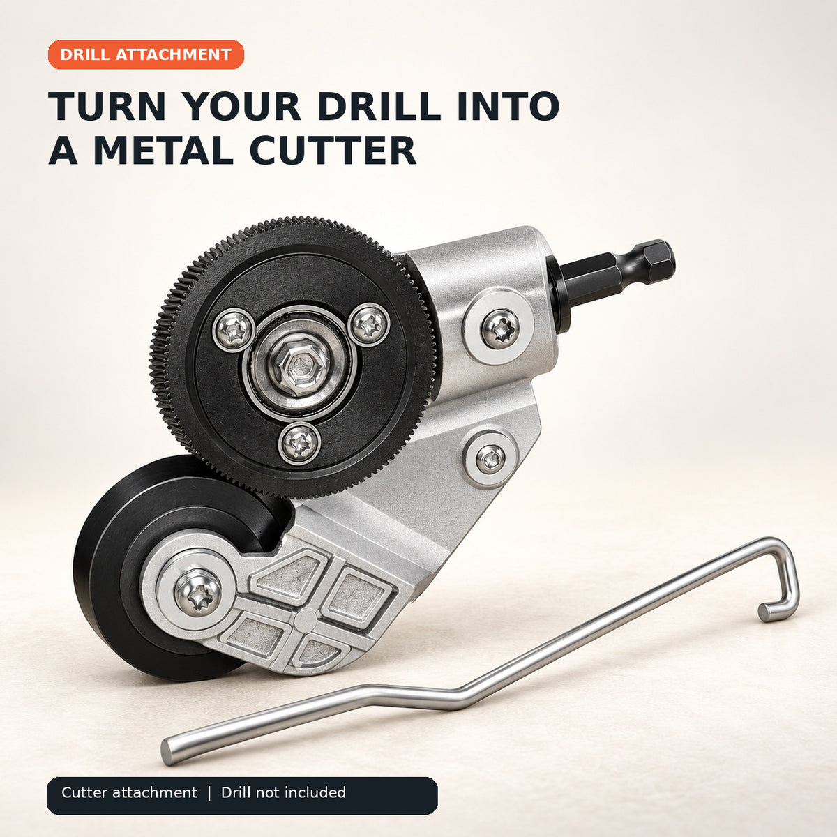 Electric Drill Plate Cutter,Adapter for Precise Cutting Iron, Copper, Aluminum, Steel