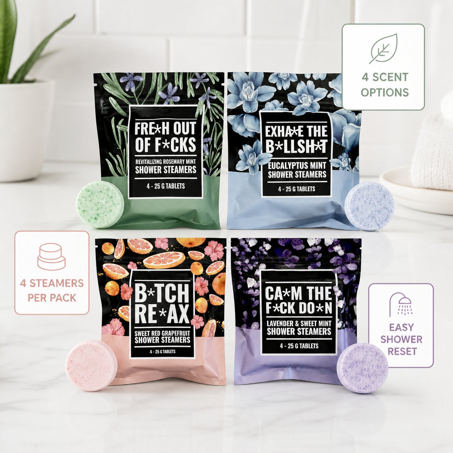 ❤️Swear Shower Steamers Gift Set