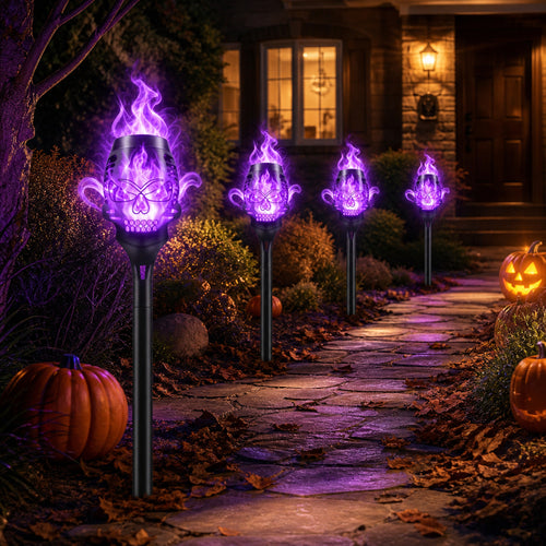 🔥Halloween Solar Skull Flame Lights💀