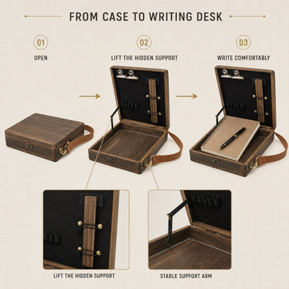 Writers Messenger Wood Box A5