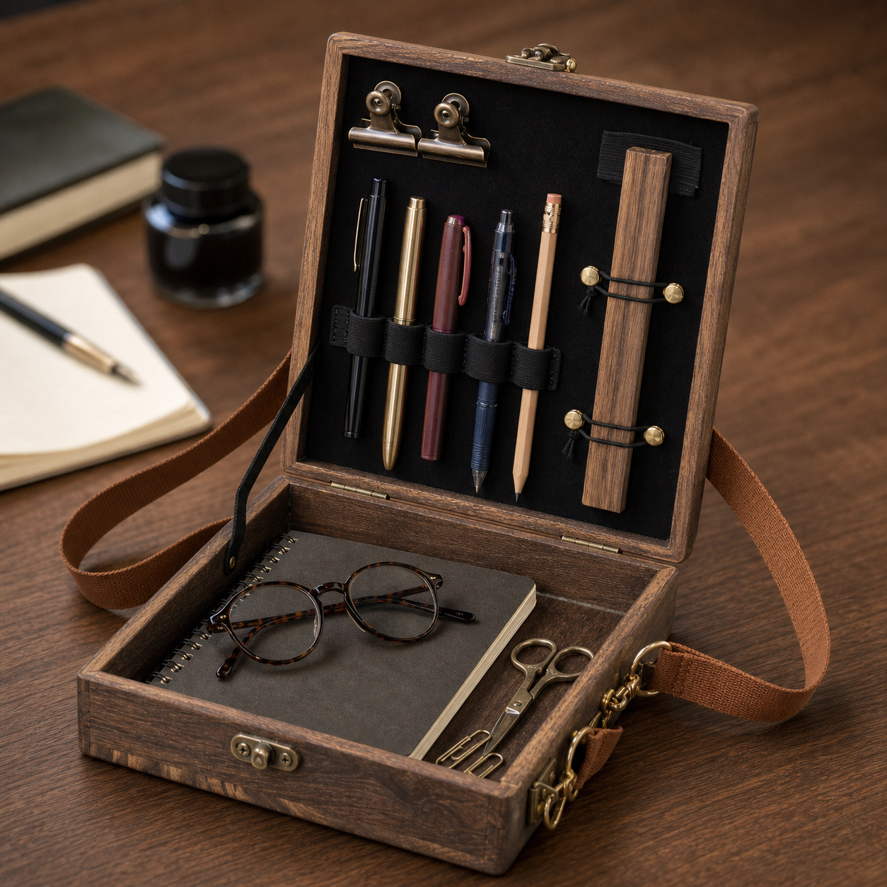 Writers Messenger Wood Box A5