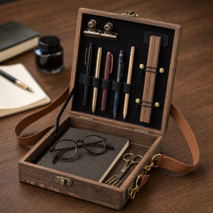 Writers Messenger Wood Box A5
