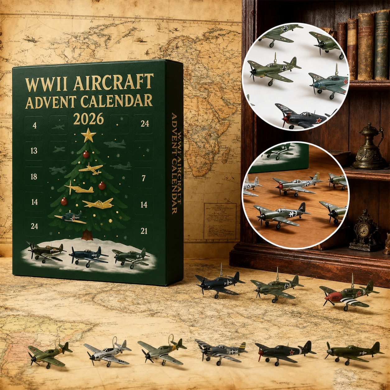 2026 Aircraft Advent Calendar World War II Plane