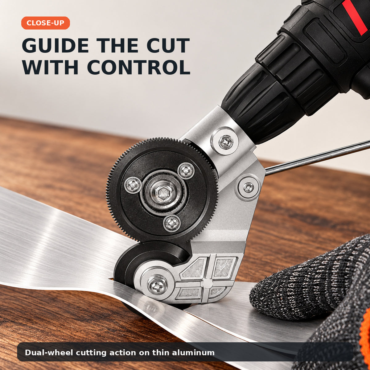 Electric Drill Plate Cutter,Adapter for Precise Cutting Iron, Copper, Aluminum, Steel