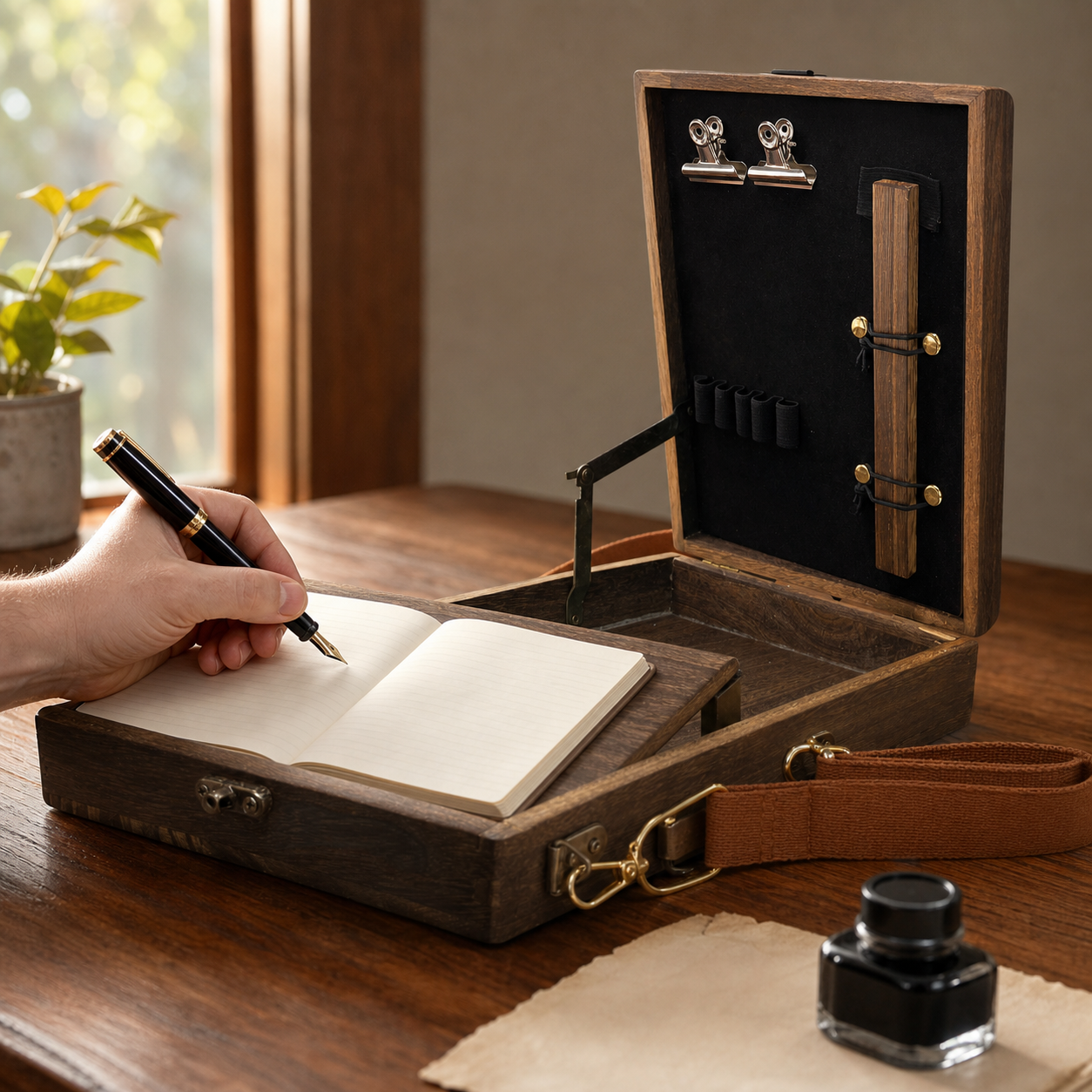 Writers Messenger Wood Box A5