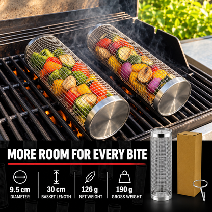 Rolling Grill Basket