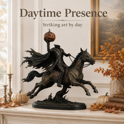 🎃🏇 Midnight Chase Headless Horseman Statue