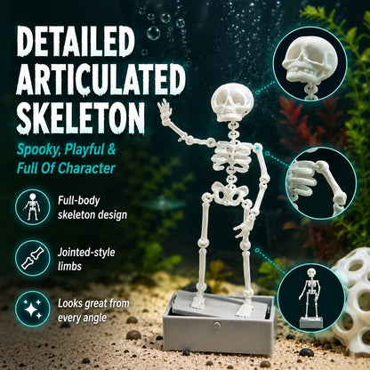 Air-Driven Dancing Skeleton Aquarium Ornament
