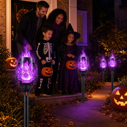 🔥Halloween Solar Skull Flame Lights💀