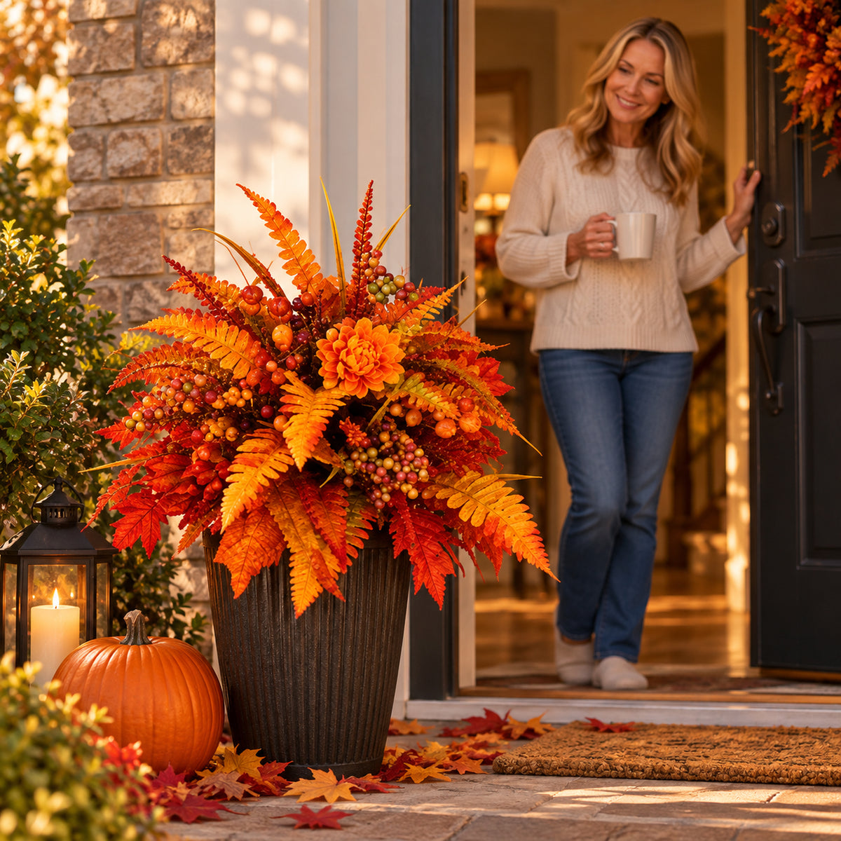 💥Hot Sale 50% Off 🍂 Autumn Harvest Floral Garden Stake Arrangement