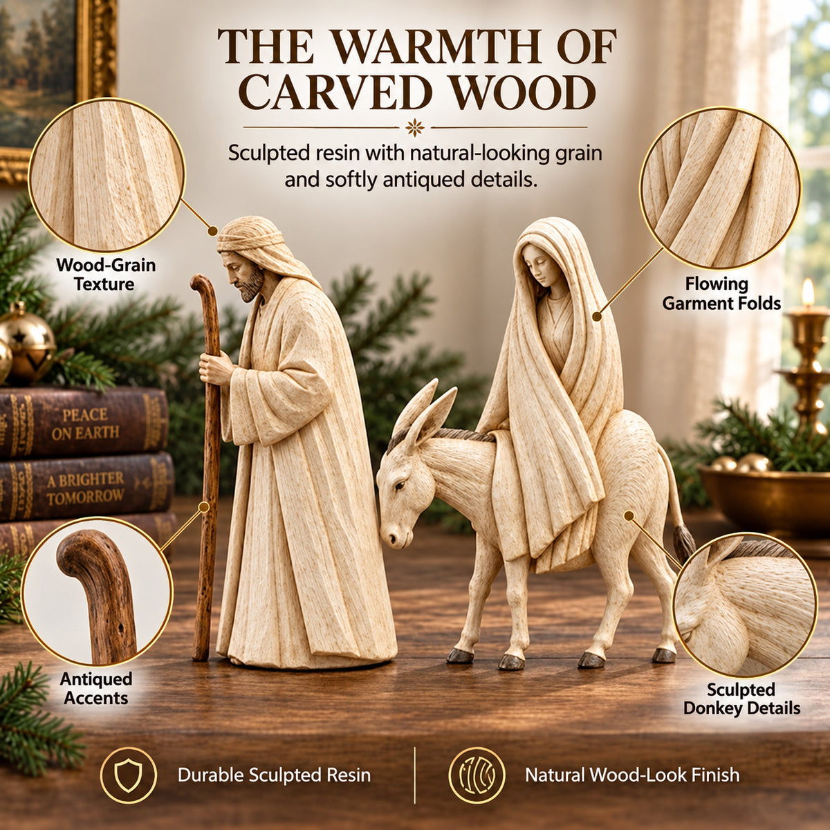 Journey to Bethlehem Nativity Figurine Set