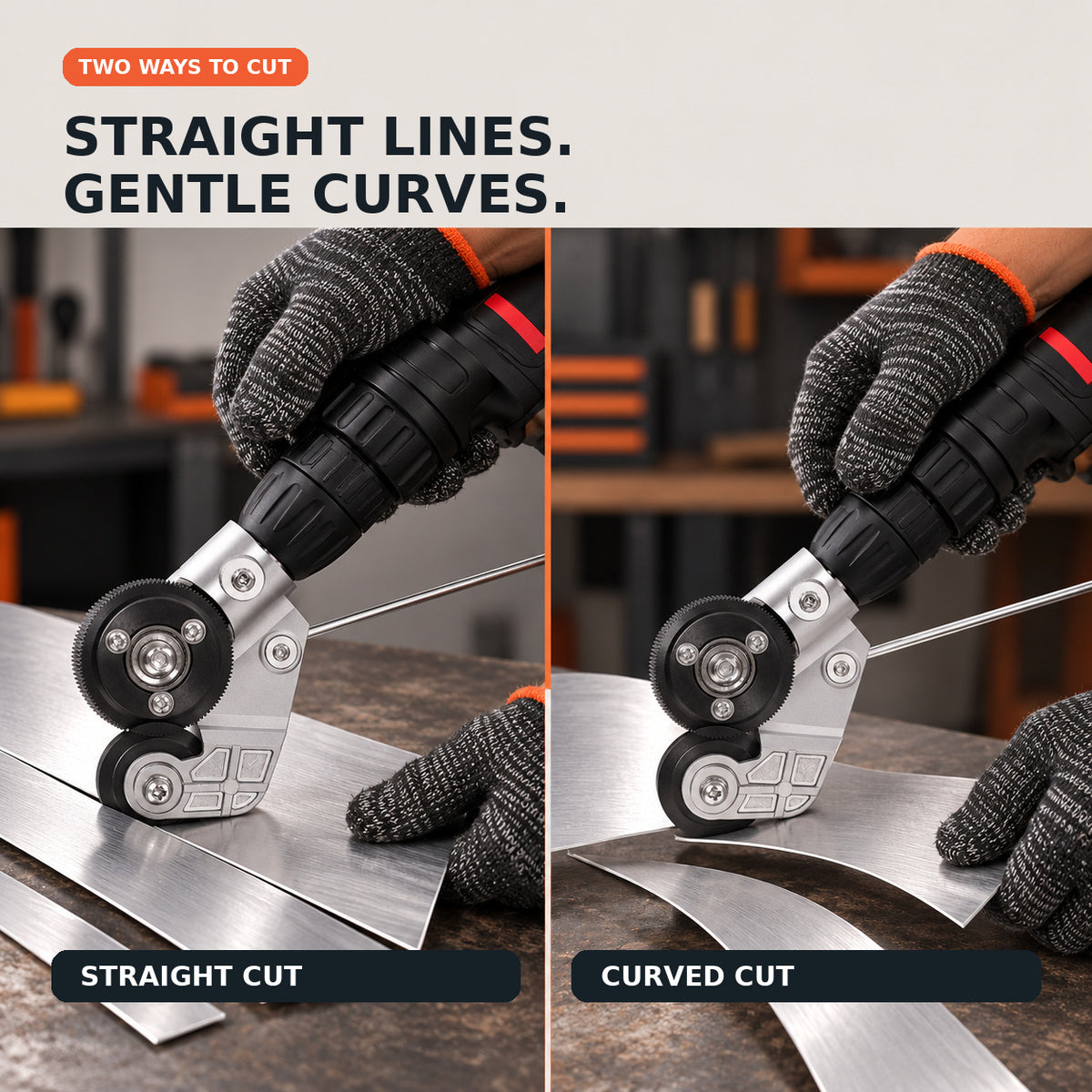 Electric Drill Plate Cutter,Adapter for Precise Cutting Iron, Copper, Aluminum, Steel