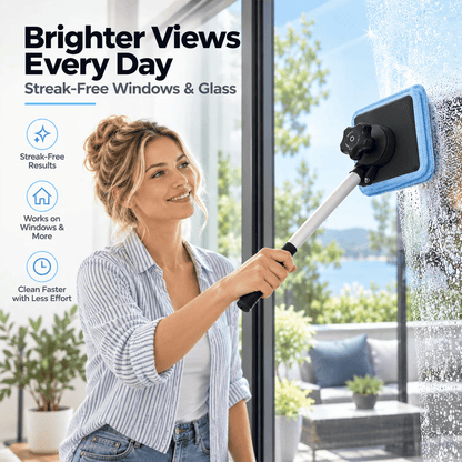 Dual Magnetic Car Windshield Cleaner | Streak-Free Auto Glass Cleaning Kit