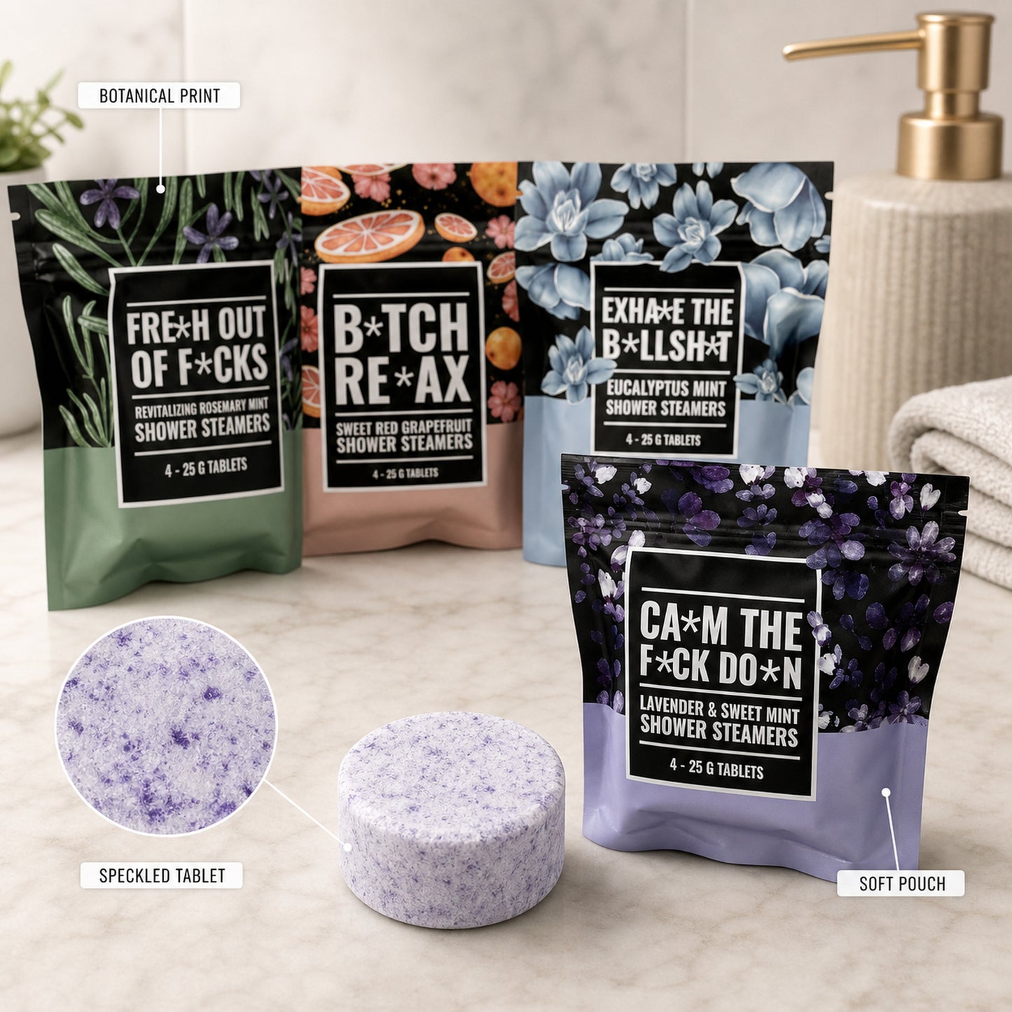 ❤️Swear Shower Steamers Gift Set