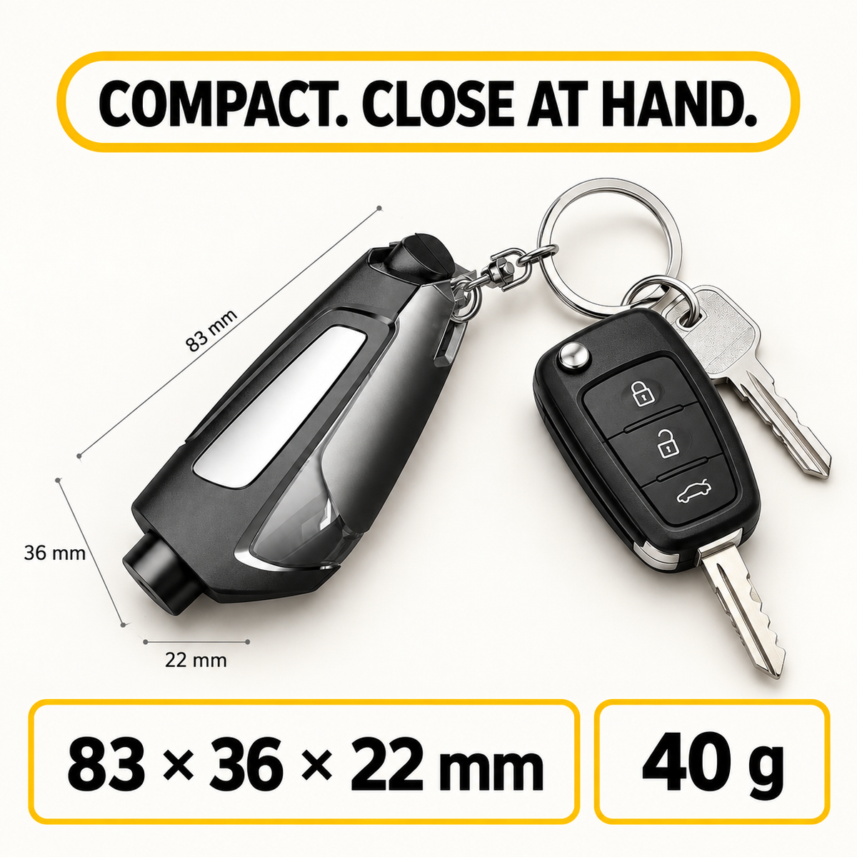 🔥🔥 (The Best Christmas Sale - SAVE 50% OFF) Upgraded 2 in 1 car window breaker