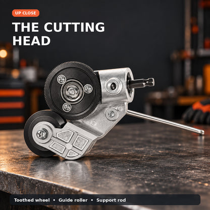 Electric Drill Plate Cutter,Adapter for Precise Cutting Iron, Copper, Aluminum, Steel