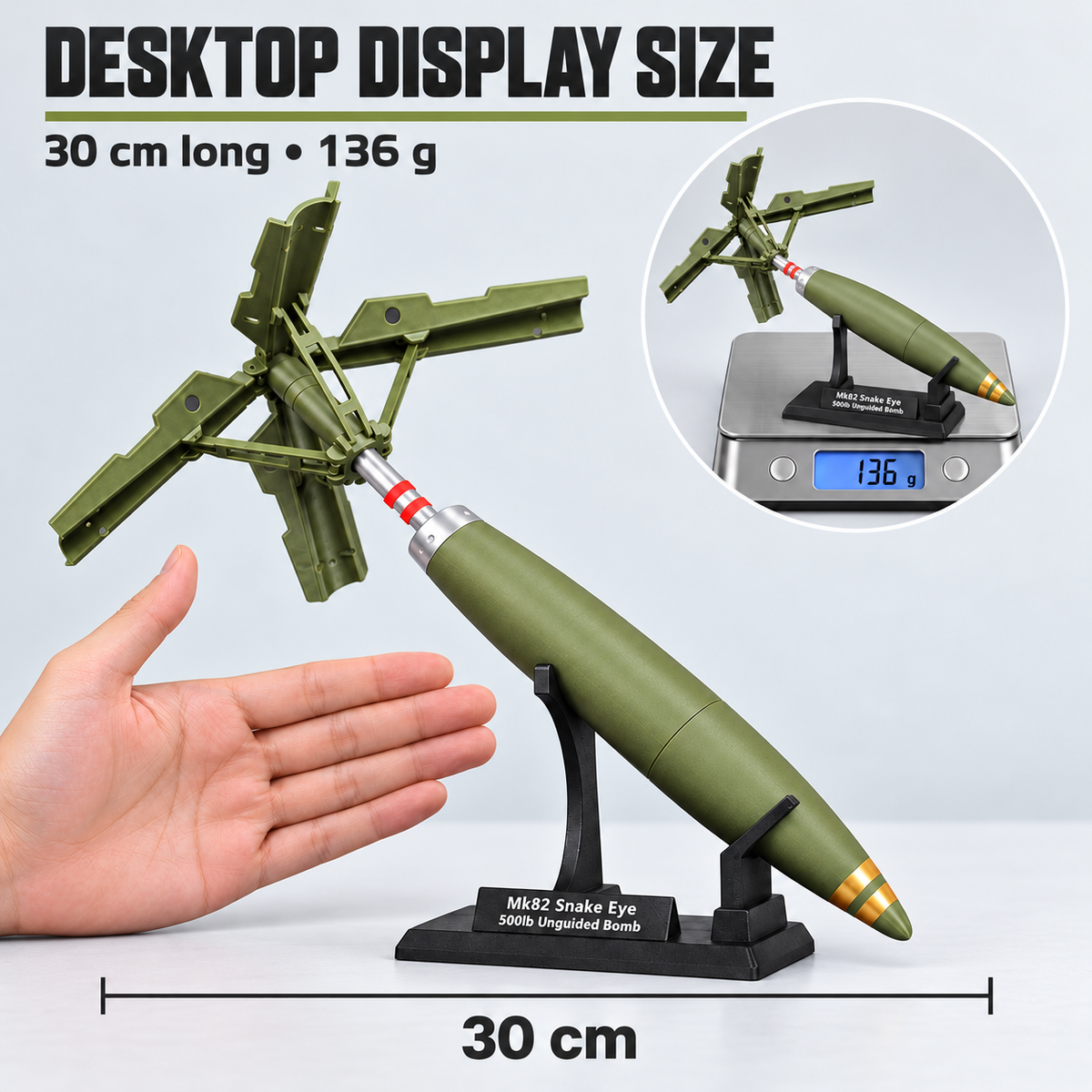 MK82 Sanke Bomb Model – 1:8 Scale Military Collectible