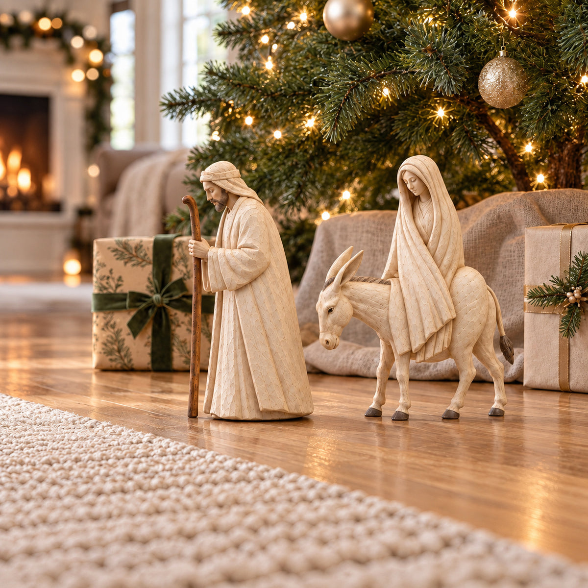 Journey to Bethlehem Nativity Figurine Set