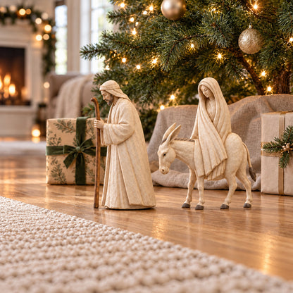 Journey to Bethlehem Nativity Figurine Set