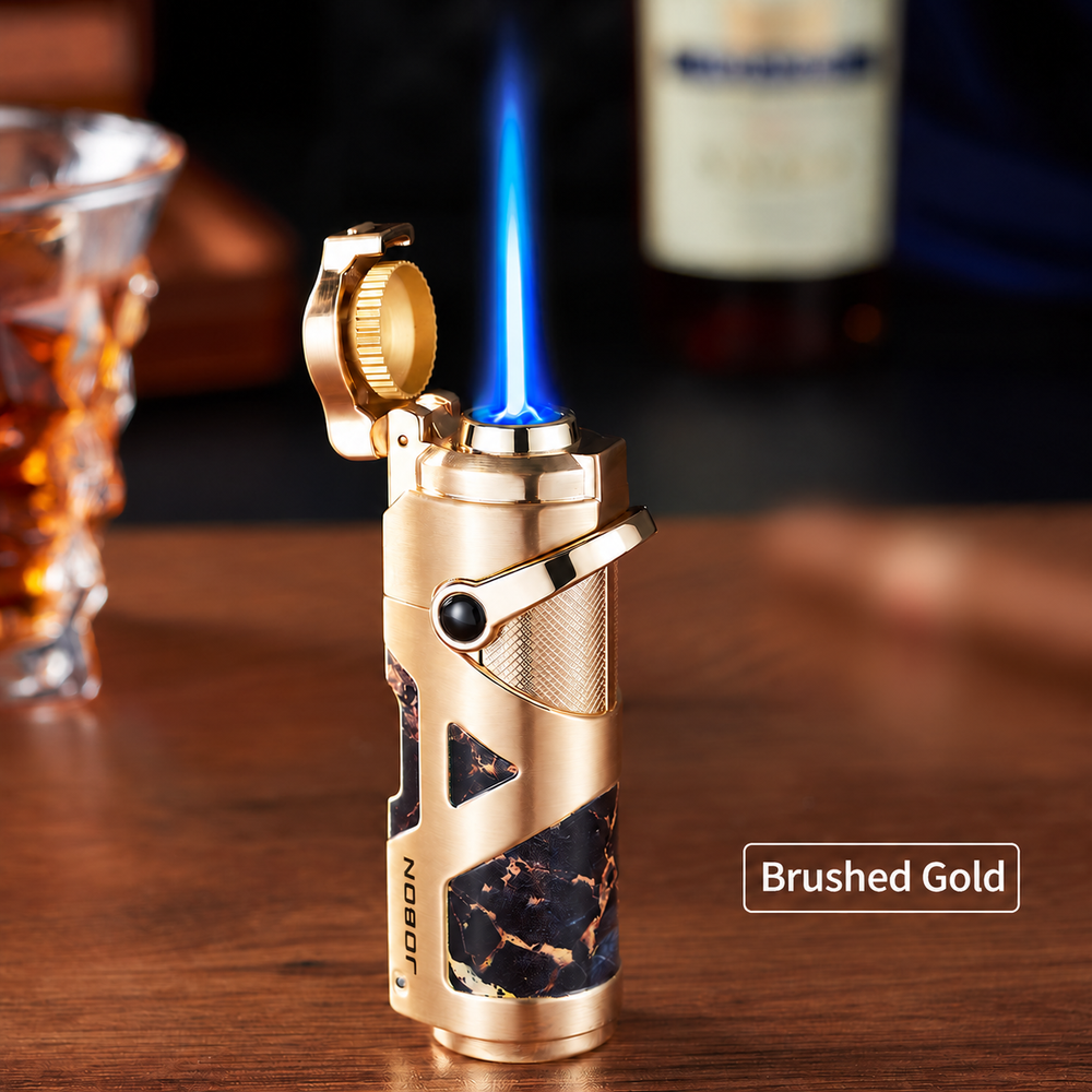 Brushed gold finish