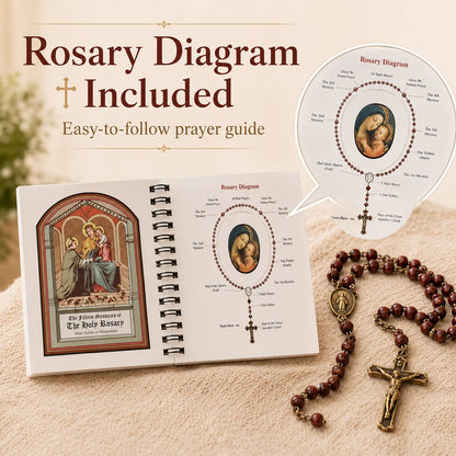 🔥LAST DAY 49% OFF - ✝️Pocket Size Rosary Meditation Book❤️The Rosary The Prayer That Saved My Life