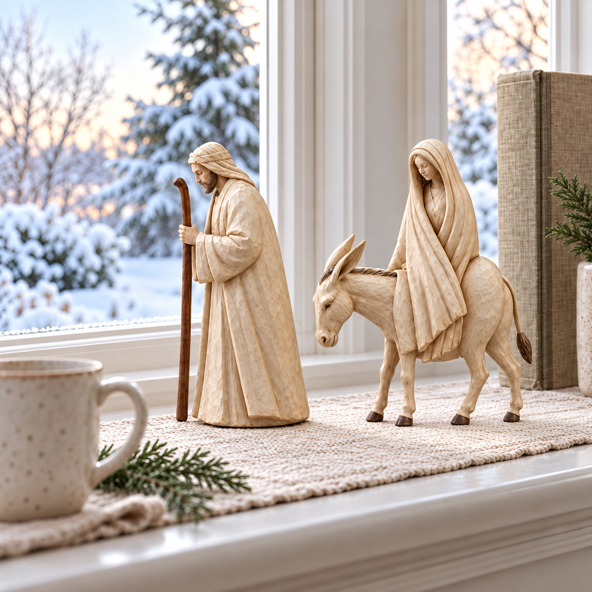 Journey to Bethlehem Nativity Figurine Set
