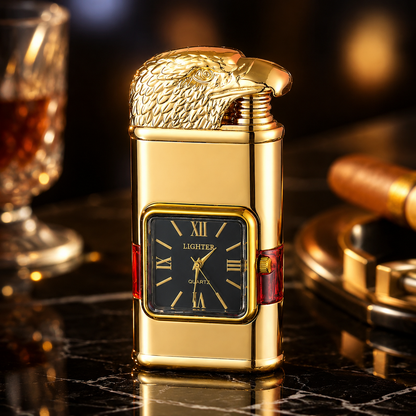 Vintage Watch Bezel Windproof Jet Flame Lighter