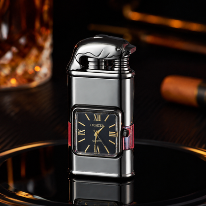 Vintage Watch Bezel Windproof Jet Flame Lighter