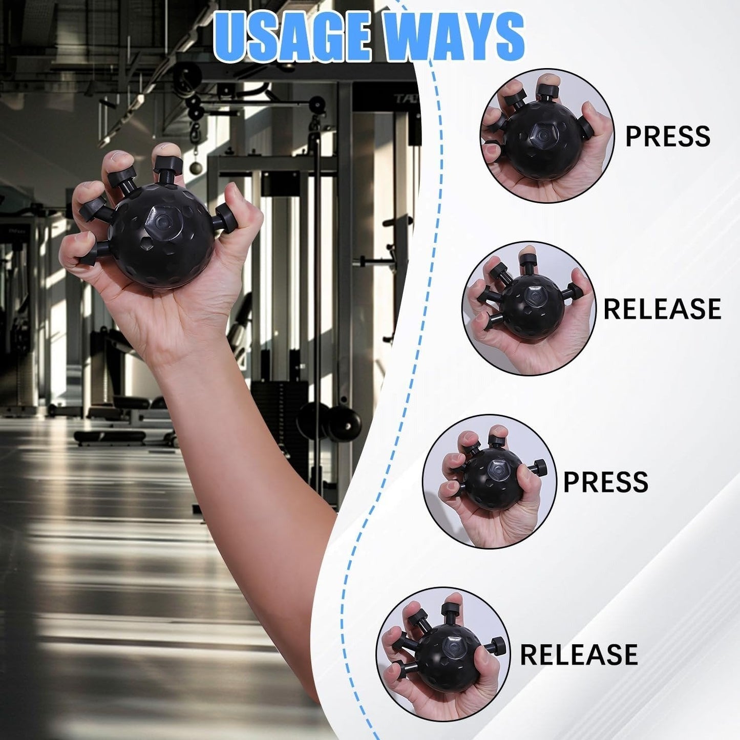 🔥Hot Sale 40% OFF-New Hand Grip Strengthener Finger Exerciser Gripper Tool