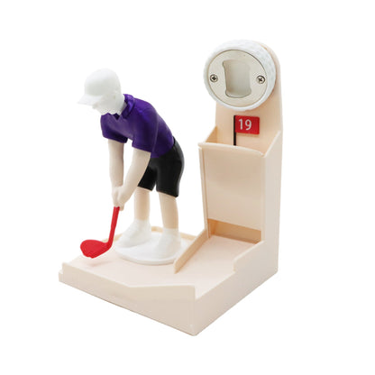 🎖️Golf Bottle Opener Game, Automatic Beer Cap Launcher & Catcher