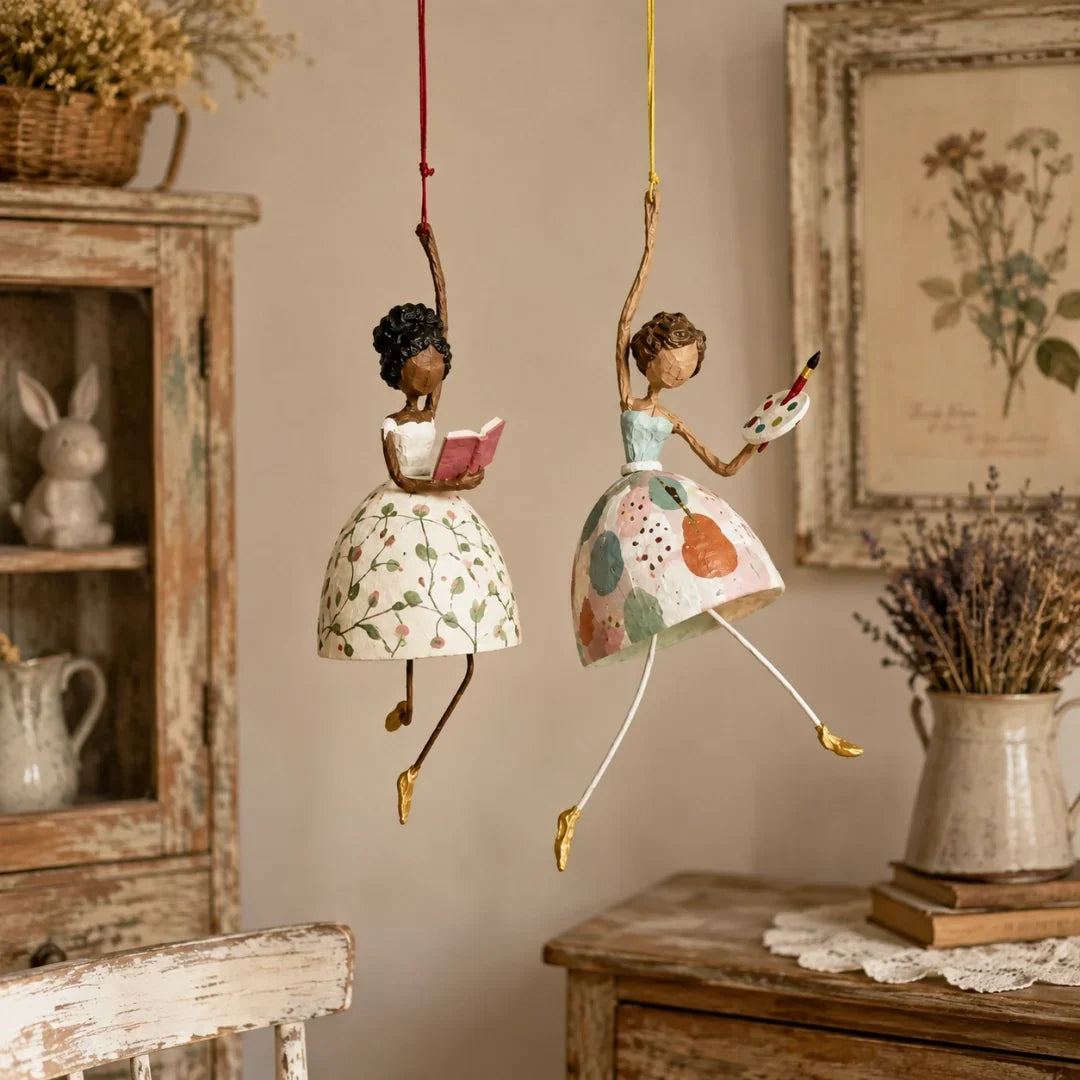 ✨ Whimsical Dancing Lady Hanging Ornament