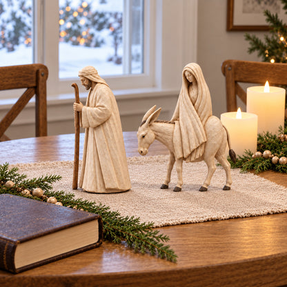 Journey to Bethlehem Nativity Figurine Set