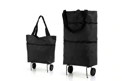 🍂 Fall Sale | 37% OFF – 2-in-1 Foldable Shopping Cart Bag with Wheels