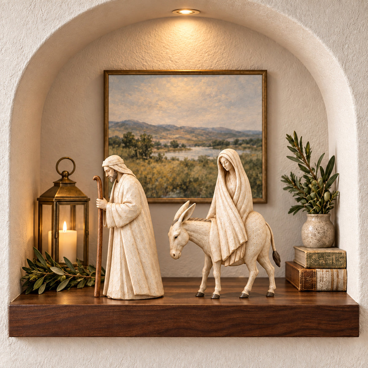 Journey to Bethlehem Nativity Figurine Set