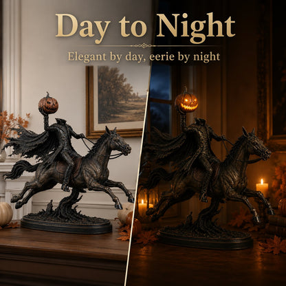 🎃🏇 Midnight Chase Headless Horseman Statue
