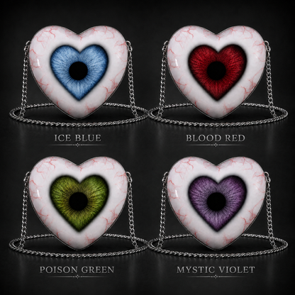 Gothic Heart Eye Statement Crossbody Bag