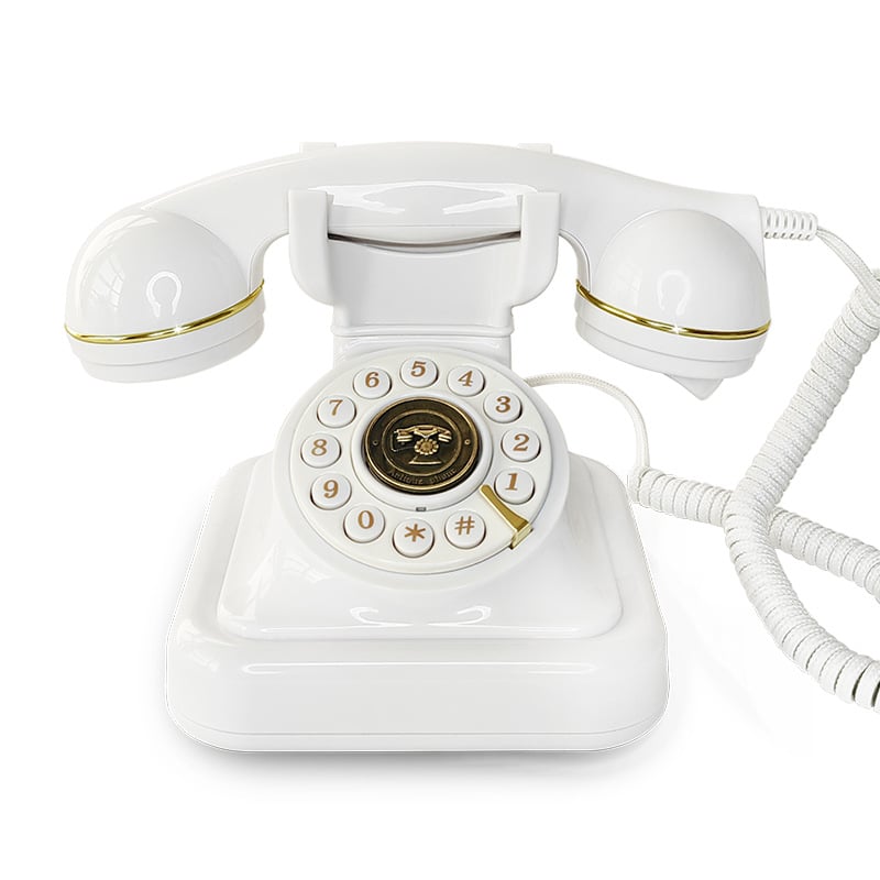 ☎️🌈 Vintage Old Fashioned Telephone with Speakerphone & Volume Control 📞