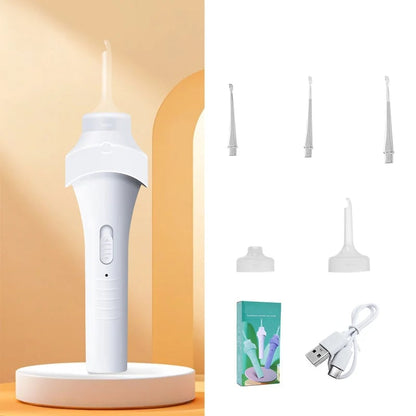 👂 LED Ear Wax Vacuum Cleaner with 65 kPa Suction & Washable Silicone Tips