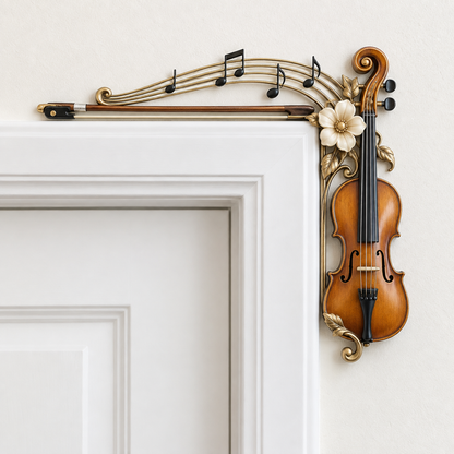 Violin & Music Notes Door Topper