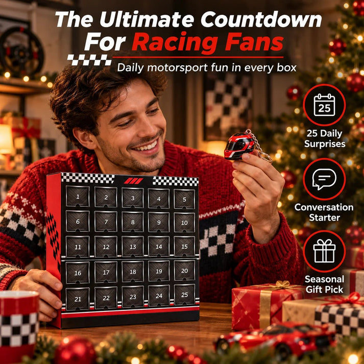 🏁 25-Day Formula Racing Advent Calendar – Ultimate Christmas Countdown for Racing Fans