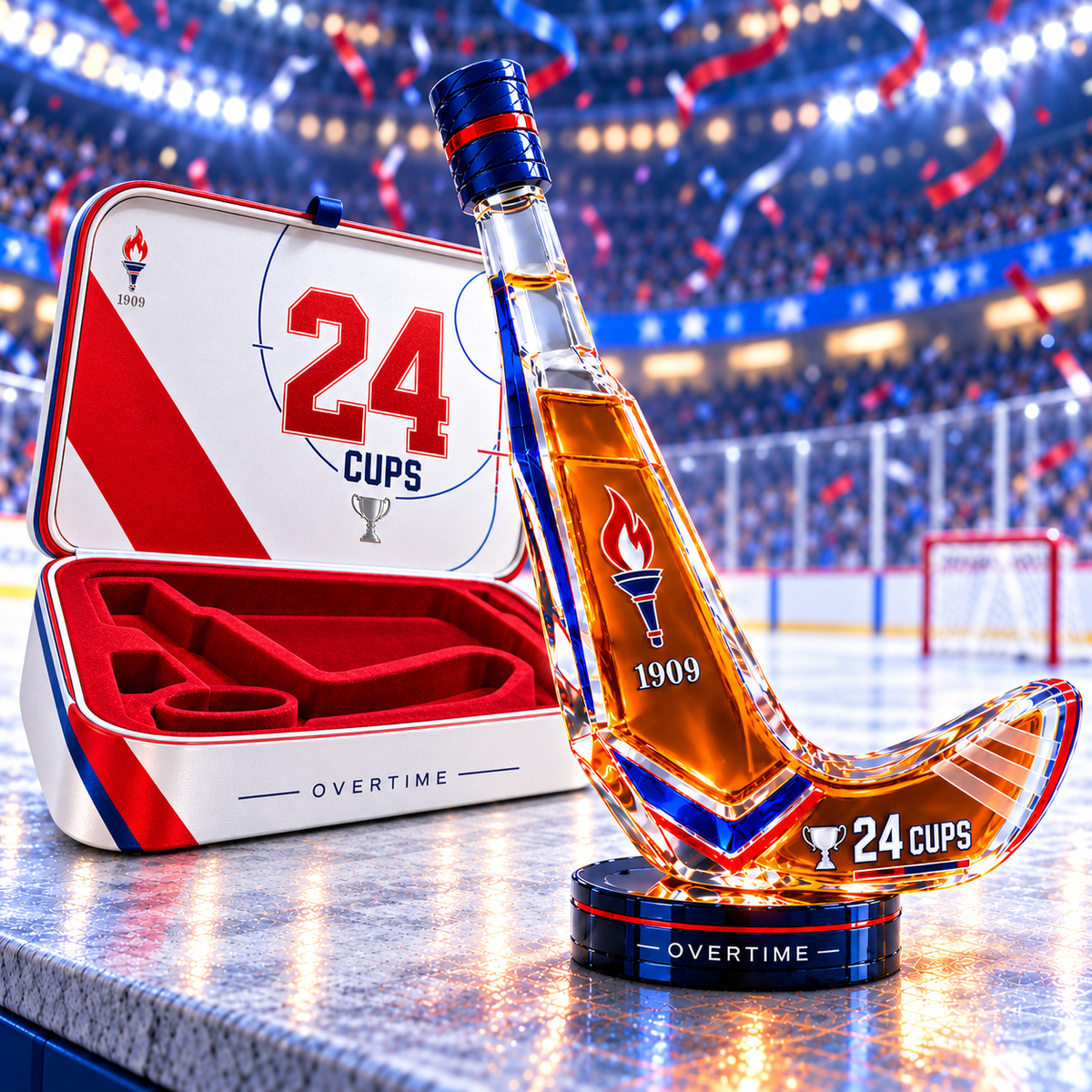 🔥Last Day 50% OFF- 🏒Hockey Stick Whiskey Decanter — 2026–27 Limited Custom Edition